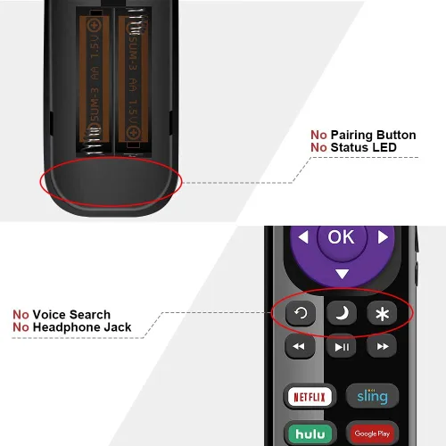 Miniatura 7 de Paquete de 2 para reemplazo remoto de TV Philips, compatible con todos los televisores inteligentes Philips LED/LCD/HDTV/UHD (NH500UP)