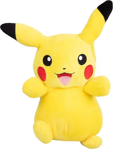 Miniatura 2 de Pikachu de peluche de Pokémon, 8 pulgadas, con licencia oficial de Wicked Cool Toys
