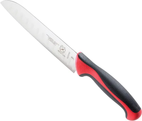 Miniatura 8 de Mercer Culinary Millennia Colors - Juego de 5 tableros magnéticos con asas rojas, madera de caucho Rojo