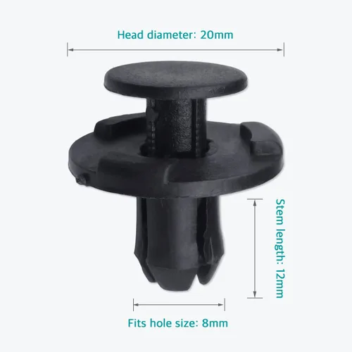Miniatura 2 de Lantee 20 clips de empuje para parachoques y guardabarros para 01553-05323 para Nissan Sentra Rogue Murano Maxima Frontier Armada Altima 350Z Versa