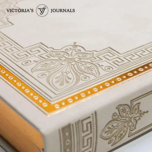 Miniatura 3 de Victoria's Journals Cuaderno con forro de cuero sintético y tapa dura, diario de viaje con diseño vintage de aspecto antiguo, tamaño A5, 5.7 x 8.1