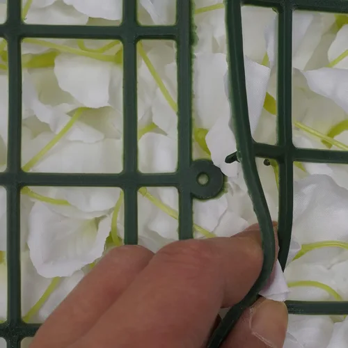 Miniatura 5 de Panel de pared de flores densas, 15.8 x 23.6 pulgadas por rosa blanca lechosa, decoración de telón de fondo para bodas, despedidas de soltera, baby