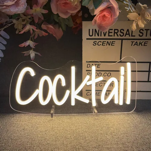 Miniatura 10 de Número de mesa de cumpleaños de un año de edad, lámpara de escritorio, luz nocturna, letra de boda, letrero de neón LED, decoración de mesa de boda
