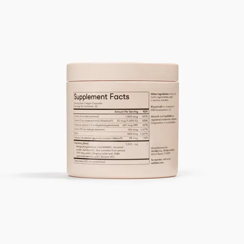Miniatura 3 de WELLBEL Suplemento Limpio para Mujeres para el Cabello, la Piel y las Uñas, Vegano, Sin Gluten y Sin GMO, 90