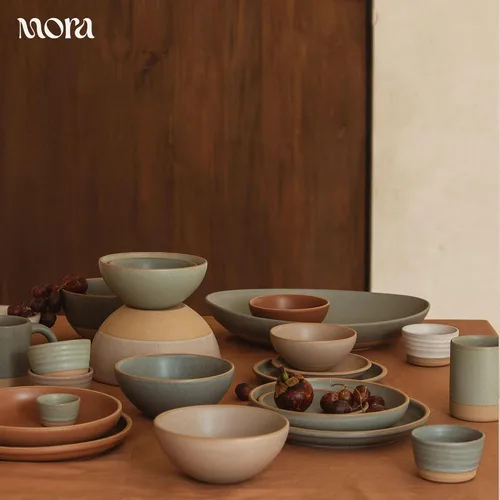 Miniatura 7 de Mora Juego de 4 Mini Ramekins, Platos de Cerámica para Hornear de 8 onzas - Aptos para Microondas, Horno y Lavavajillas - Pimienta Negra peppercorn