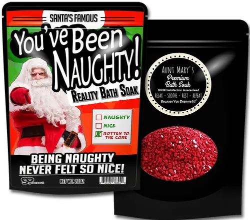 Miniatura 2 de You've Been Naughty Bath Soak – Divertidas sales de baño de Papá Noel, regalos de Navidad, regalos divertidos de vacaciones de spa para amigos