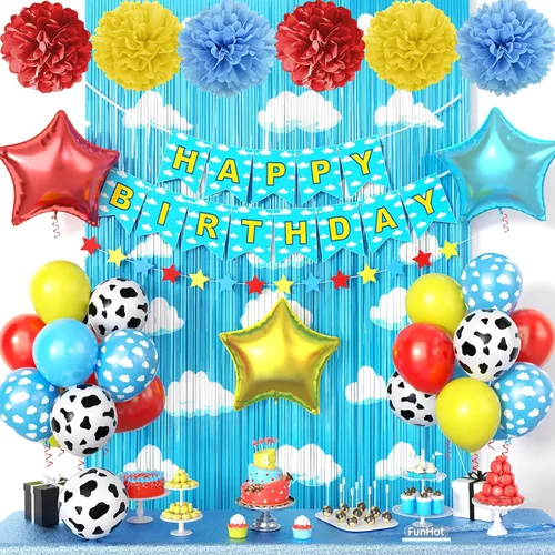 Miniatura 14 de Juego de decoraciones de fiesta morado, negro y naranja, kit de decoraciones de Halloween que incluye pancarta HAPPY HALLOWEEN, globos de papel
