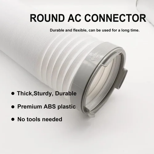 Miniatura 5 de Acoplador de manguera de escape portátil de aire acondicionado de 5.9 pulgadas, adaptador de ventana, conector de A/C, apto para puerto de escape