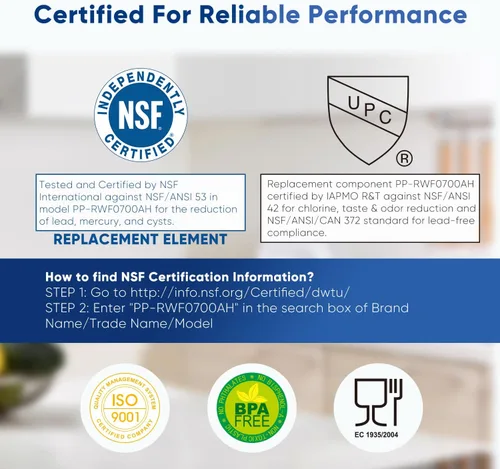 Miniatura 7 de PUREPLUS DA29-00020B - Repuesto certificado NSF/ANSI 53 y 42 para refrigerador Samsung RF28HFEDTSR, RF263BEAESG, RF263BEAESR AA, HAF-CIN/EXP