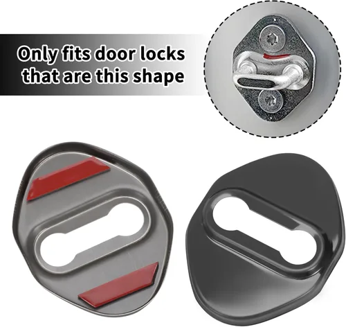 Miniatura 6 de TOMALL 4 pestillos de bloqueo de puerta de automóvil compatibles con Honda Accord Civic CR-V XR-V HR-V UR-V Odyssey Crosstour Pilot Vezel de acero