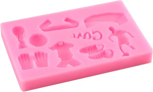 Miniatura 9 de Moldes deportivos de silicona para fondant, guantes de sóftbol, para fondant, para fútbol, baloncesto, béisbol, rugby, chocolate, para decoración