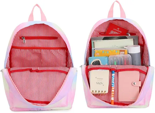 Miniatura 3 de CAMTOP Juego de morral y lonchera para niñas de preescolar y primaria