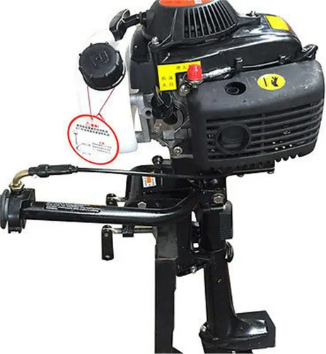Miniatura 3 de Motor fuera de borda Motor de barco de 4 tiempos 4.0 HP 2.8KW Motor marino de 52CC motor marino con sistema CDI de refrigeración por aire y arranque