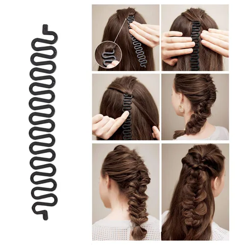 Miniatura 2 de Juego de 27 piezas de peinado, herramientas de diseño de cabello, accesorios para el cabello, kit de herramientas de modelado de cabello
