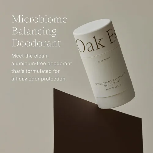 Miniatura 2 de Oak Essentials Desodorante equilibrante Microbiome Desodorante limpio sin aluminio con tanaceto azul para protección contra olores durante todo