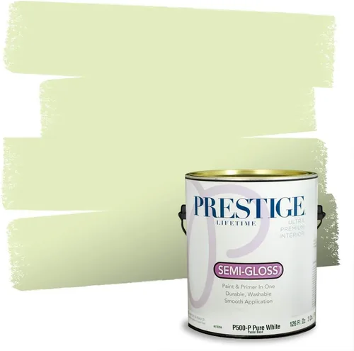 Miniatura 171 de PRESTIGE Pintura exterior e imprimación en uno, aloe, plano, 1 galón