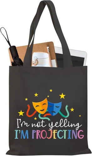 Miniatura 8 de BDPWSS Bolsa de teatro Drama Actor Actriz Regalo Comedia Tragedia Máscara Bolsa de teatro Bolsa de viaje I'm Not Yelling I'm Projecting