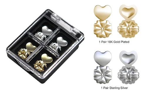 Miniatura 9 de Magic Bax - Elevadores de pendientes 2 pares de elevadores de pendientes hipoalergénicos ajustables