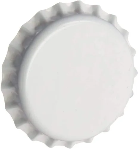 North Mountain Supply Tapas de corona para botellas de cerveza, color blanco, barrera de oxígeno, vidrio, acero, 150 unidades