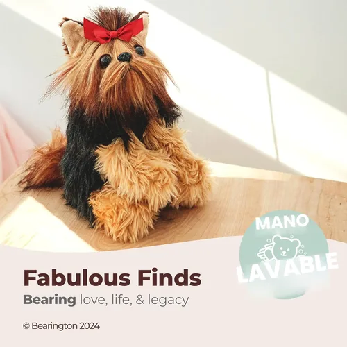 Miniatura 3 de Bearington Terri Cairn Terrier Animal de Peluche - 13" Perro de Peluche Realista con Pelo Suave y Detalles Realistas - Peluche Tierno de Cachorro