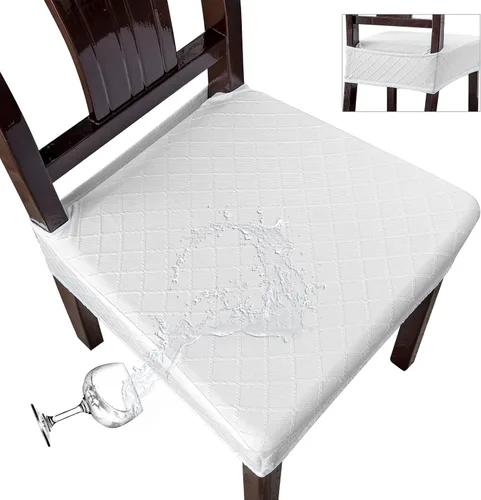 Miniatura 13 de Genina Fundas de asiento impermeables para sillas, fundas de asiento para sillas de comedor, fundas para sillas de cocina, fundas para sillas