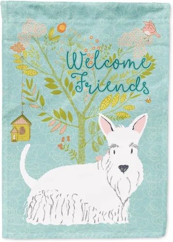 Miniatura 9 de Caroline's Treasures BB7594GF Bandera de jardín de Husky siberiano con texto en inglés "Welcome Friends" - Bandera decorativa para patio exterior