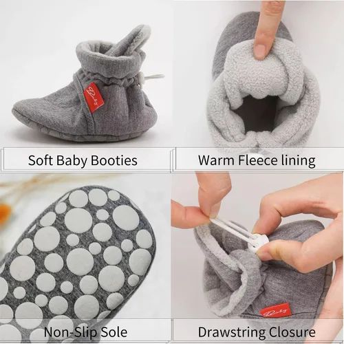 Miniatura 2 de SOFMUO Pantuflas unisex para bebé, niña, niño, ligeras, antideslizantes, para interiores, zapatos de casa, botines para niños pequeños