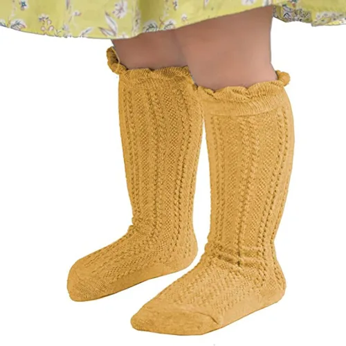 Miniatura 5 de DRESHOW BQUBO - Calcetines de vestir para bebé, calcetines de algodón para niñas pequeñas