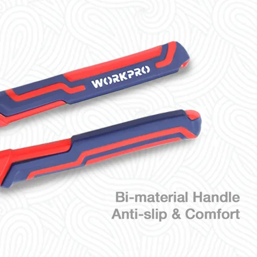 Miniatura 5 de WORKPRO Alicates para juntas de ranura de 10 pulgadas, alicates de bomba ajustables de 7 posiciones, capacidad de mandíbula de 2 pulgadas, acero
