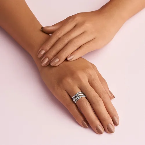 Miniatura 6 de PANDORA Jewelry Entwined Cubic Zirconia Ring