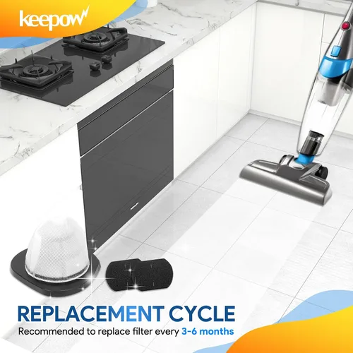 Miniatura 6 de KEEPOW Filtros de vacío 2030 aptos para aspiradora Bissell Featherweight 2030, 2030L, 20303, 20306, 20307, 20309, 2030H, 2030V, 2030X, 2030Z (3+6)