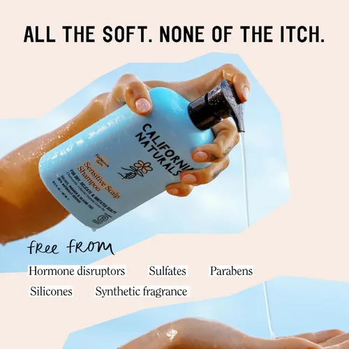 Miniatura 3 de California Naturals Juego de champú y acondicionador para cuero cabelludo sensible, calmante y suave para todo tipo de cabello, sin fragancia, avena