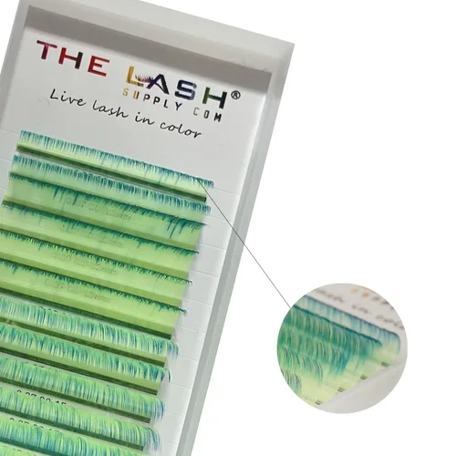 Miniatura 15 de THE LASH SUPPLY Extensiones de pestañas de volumen de color para Halloween, rizo CC, 0.51-0.70 pulgadas de longitud, 0.07 de grosor, rizo natural