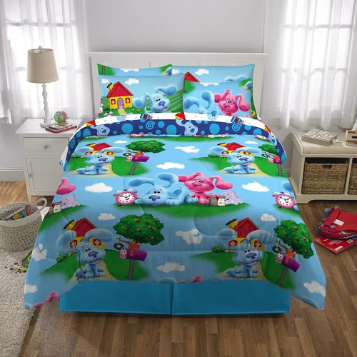 Miniatura 5 de Franco - Juego de edredón y sábanas supersuaves con funda, para niños, 7 piezas, tamaño matrimonial, Las pistas de Blue