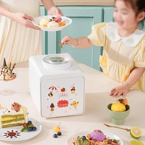Miniatura 7 de Máquina para hacer helados, máquina automática de helados, mini helados domésticos, máquina casera de cono de yogur, máquina de helado para helados