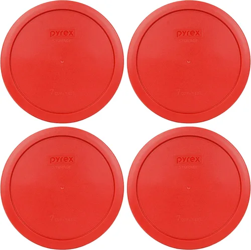 Miniatura 3 de Pyrex 7402-PC - Tapa de repuesto para almacenamiento de alimentos rojo amapola
