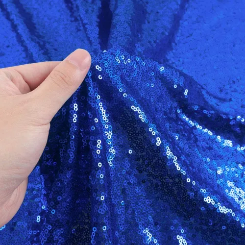 Miniatura 10 de Partisout Tela de lentejuelas por el patio - Tela de 3mm brillante para manualidades DIY, disfraces y decoración de fiesta Material de brillo, 3