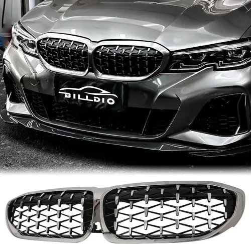 Miniatura 7 de Parrilla E90 – Rejilla negra de riñón individual compatible con BMW serie 3 E90 2009-2011 323i 328i 328xi 335d 335i 335xi Sedan LCI, E91 328i 328xi