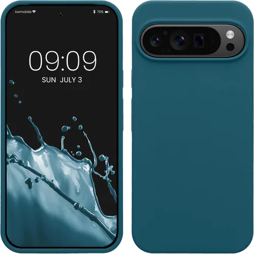 Miniatura 9 de kwmobile Funda Compatible con Google Pixel 6 Pro - Funda de Teléfono de Silicona TPU con Acabado Suave - Azul Caribe