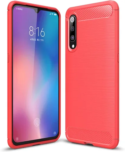 Miniatura 10 de Funda para Xiaomi Mi 9 - Funda delgada de absorción de impactos de fibra de carbono (negro)