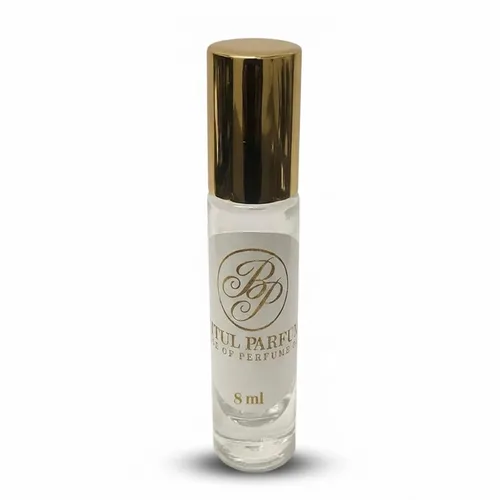 Aceite corporal hipoalergénico en roll con perfume tipo Baccarat Rouge 540 unisex con notas: frescas, aromáticas, especiadas cálidas, ámbar y madera