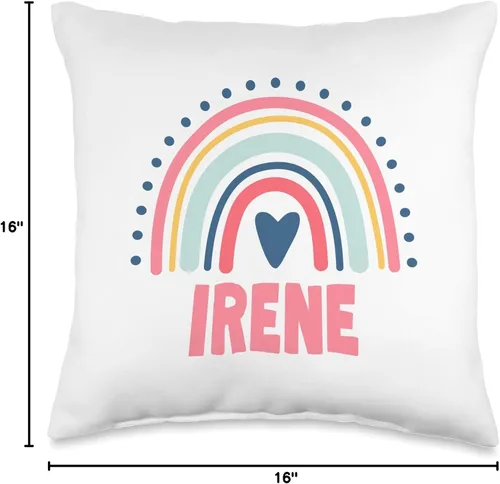 Miniatura 4 de Idea Regalo Personalizzata con Nome Gifts Idea Irene Name Custom Woman Myth Legend - Almohada para fiesta de cumpleaños, 16 x 16 pulgadas, multicolor