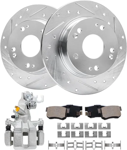 Miniatura 75 de Detroit Axle - 4 rotores de freno para Chevrolet Cruze 2014 2015 [modelos de motores de gas] Rotores de freno de disco perforados y ranurados