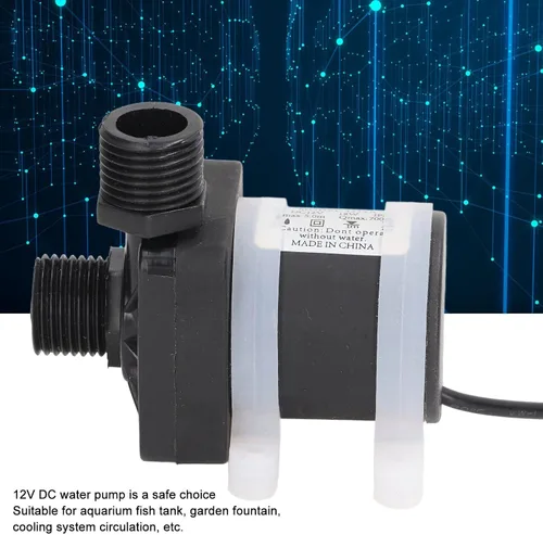 Miniatura 5 de Bomba sumergible pequeña DC12V 20W 800Lh Motor sin escobillas Abs Material Ahorro de energía silencioso, adecuado para peces de acuario, fuente