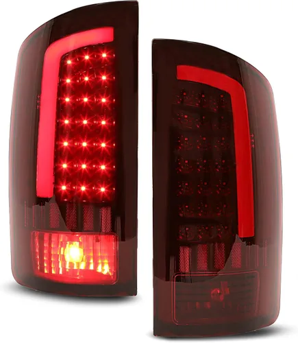 Miniatura 2 de HECASA Conjunto de luces traseras LED compatibles con Dodge Ram 1500 2500 3500 2002-2006, barra de tubo LED, lámpara de señal de giro de freno Lente