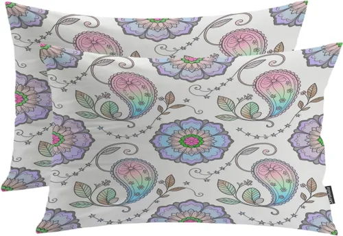 Miniatura 24 de Shrahala Funda de almohada decorativa de castillo oscuro de Halloween, casa con murciélagos de bruja, esqueleto, funda de almohada cuadrada mezclada