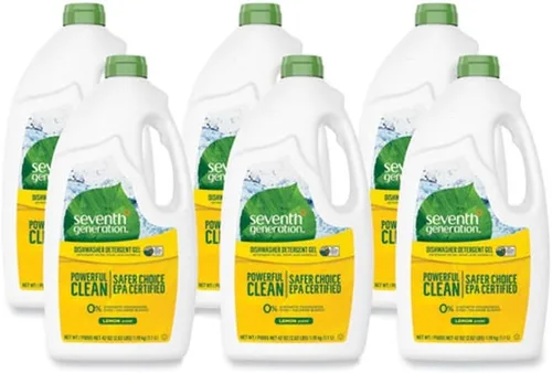 Miniatura 9 de Gel de lavavajillas automático Seventh Generation Free and Clear, 42 onzas - 6 por caja.