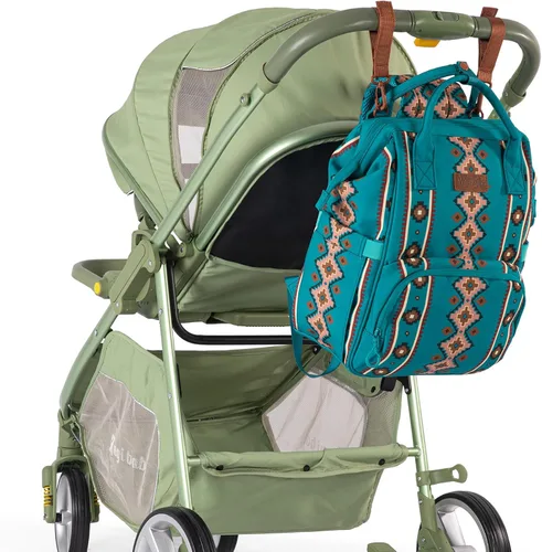 Miniatura 6 de Wrangler - Mochila Azteca Organizada, Mochila de Día, Bolsa de Viaje para Bebé con Correa para Carrito y Bolsillos Laterales para Botellas, Mediana