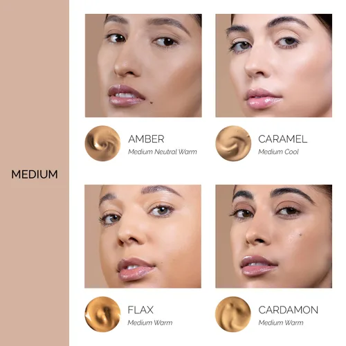 Miniatura 8 de OFIR Skin Satin - Base de maquillaje de cobertura media, maquillaje ligero con fórmula vegana, protección contra la luz azul y no se arruga para un