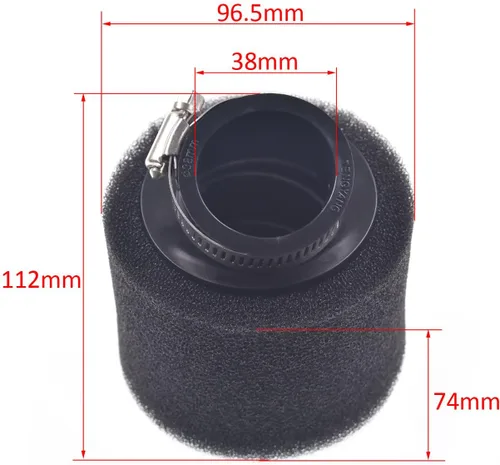 Miniatura 2 de 38mm Air Filter For 110cc 125cc ATV Quad Pit Dirt Trail Monkey Bike 50cc Scooter